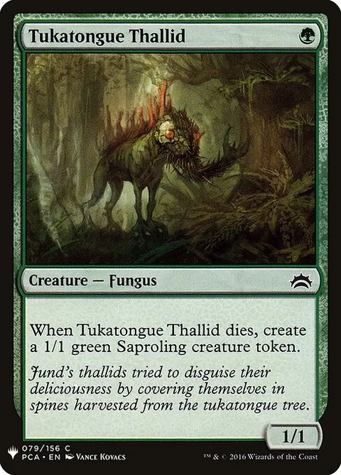 Tukatongue Thallid, carte PCA-79 de The List