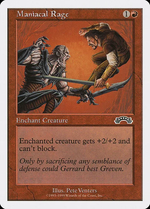 Maniacal Rage, card 42 from Battle Royale Box Set