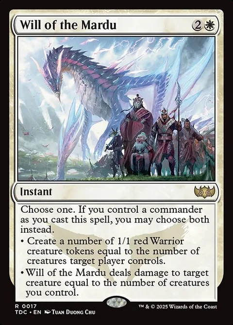 Will of the Mardu, card 17 from Tarkir: Dragonstorm Commander