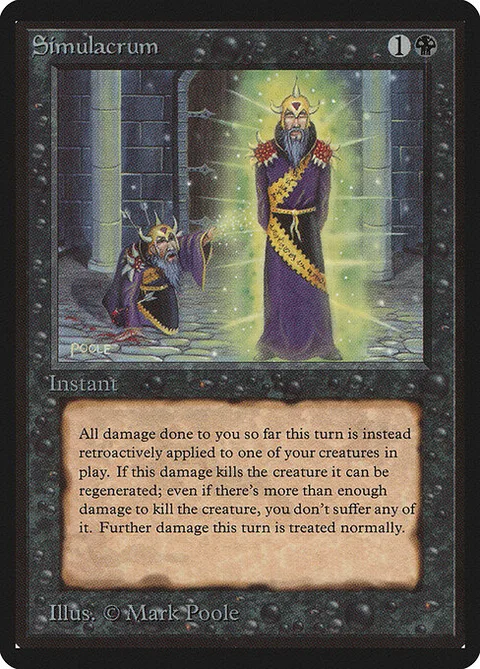 Simulacrum, carte 129 de Limited Edition Beta