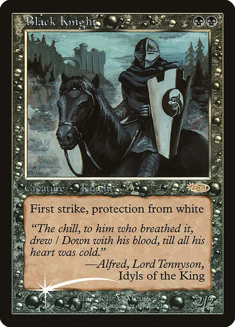 Black Knight, card 4 from Friday Night Magic 2002