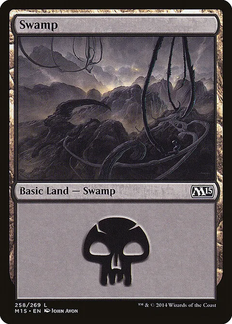 Swamp, carte 258 de Magic 2015