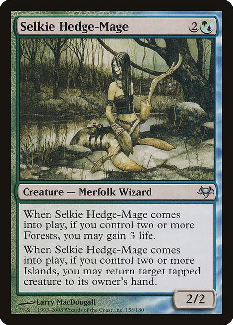 Selkie Hedge-Mage, card 158 from Eventide