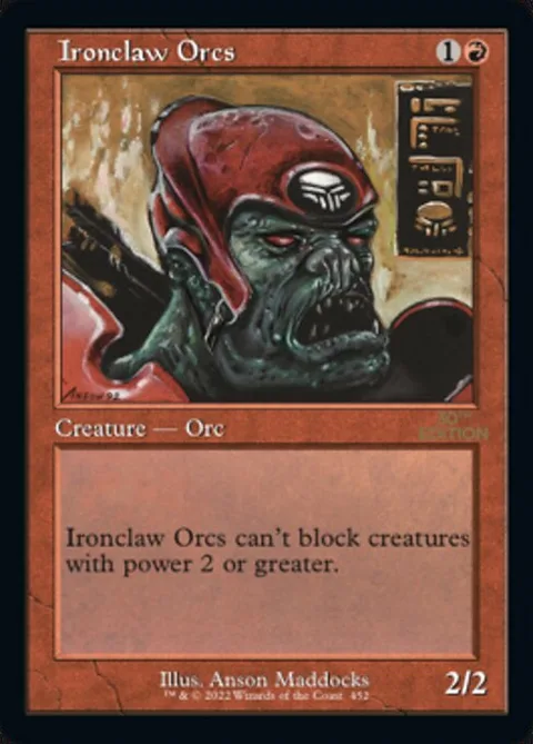 Ironclaw Orcs, card 452 from 30th Anniversary Edition