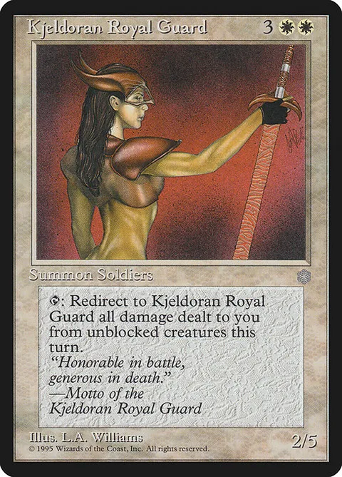 Kjeldoran Royal Guard, card 38 from Ice Age
