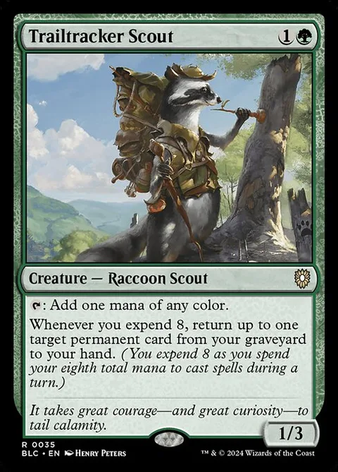 Trailtracker Scout, card 35 from Bloomburrow Commander