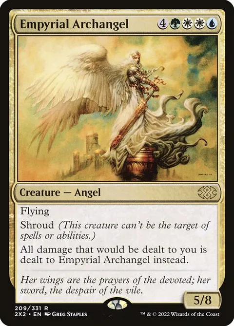 Empyrial Archangel, card 209 from Double Masters 2022