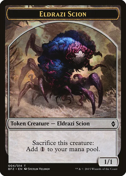 Eldrazi Scion, card 4 from Battle for Zendikar Tokens