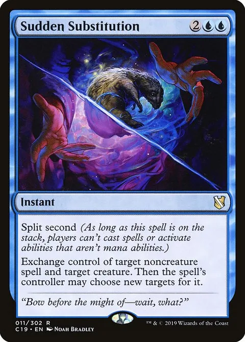 Sudden Substitution, card 11 from Commander 2019