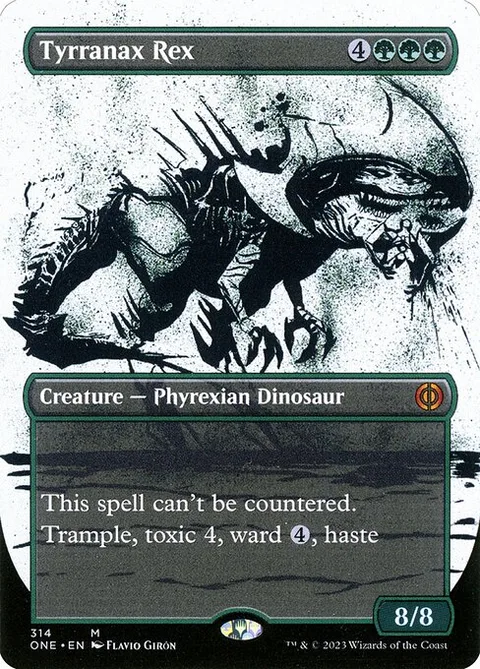 Tyrranax Rex, card 314 from Phyrexia: All Will Be One