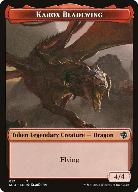 Karox Bladewing, card 17 from Starter Commander Deck Tokens