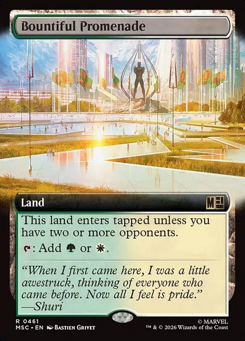 Bountiful Promenade, card 461 from Marvel Super Heroes Commander