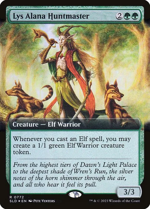 Lys Alana Huntmaster, card 772 from Secret Lair Drop