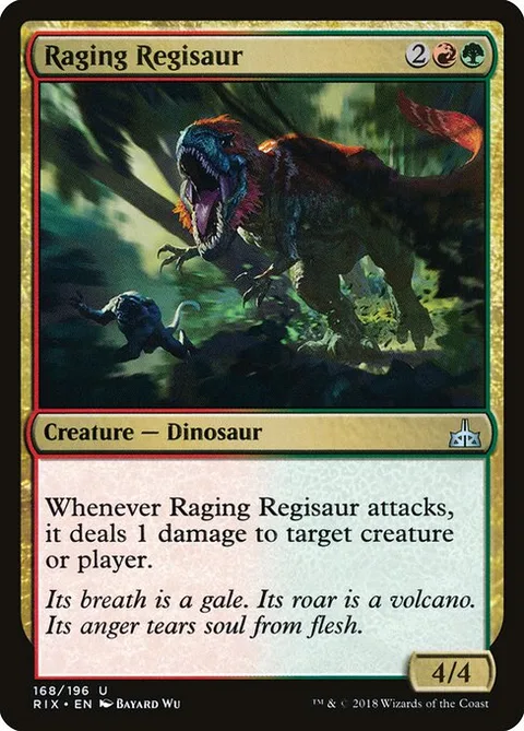 Raging Regisaur, carte 168 de Rivals of Ixalan