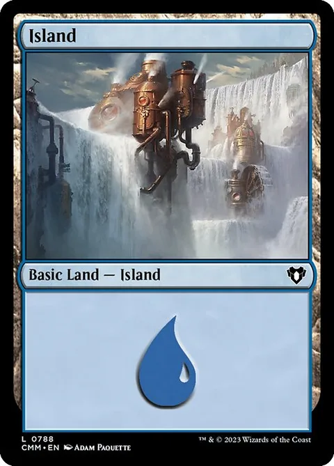 Island, card 788 from Commander Masters