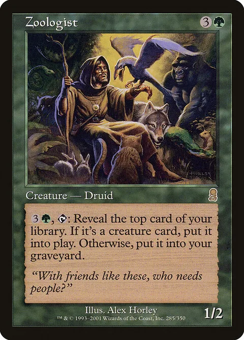 Zoologist, card 285 from Odyssey