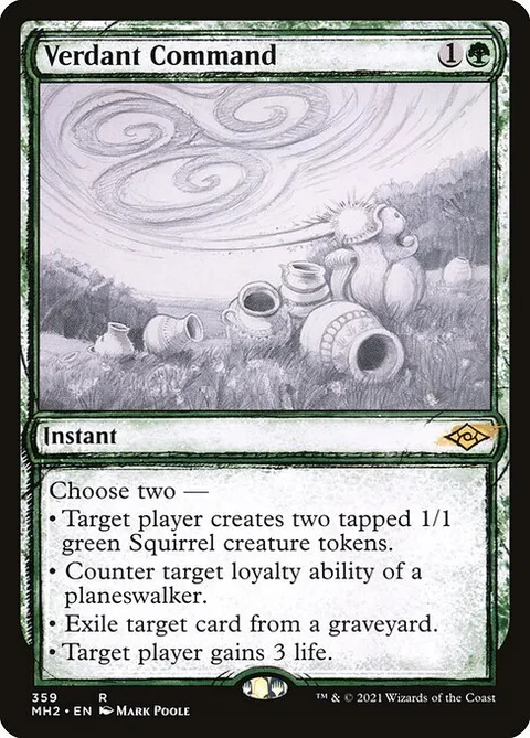Verdant Command, card 359 from Modern Horizons 2