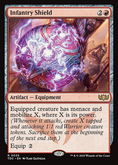 Infantry Shield, carte 35 de Tarkir: Dragonstorm Commander