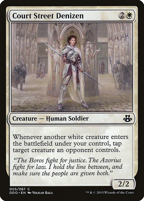 Court Street Denizen, carte 5 de Duel Decks: Elspeth vs. Kiora
