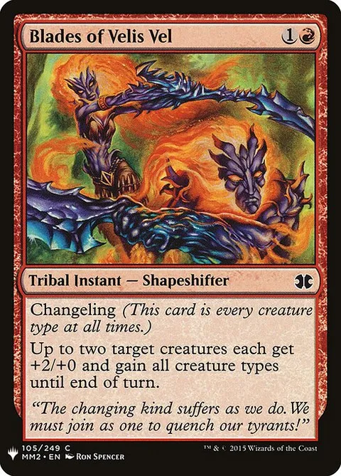 Blades of Velis Vel, card MM2-105 from The List