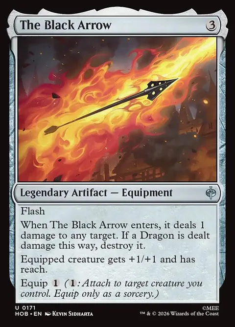 The Black Arrow, card 171 from The Hobbit