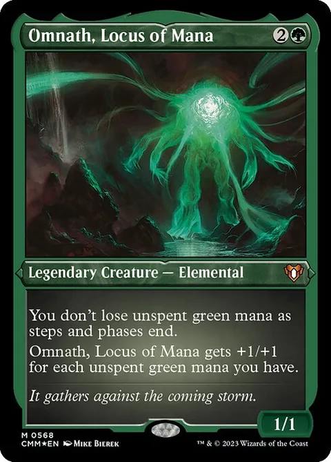 Omnath, Locus of Mana, card 568 from Commander Masters