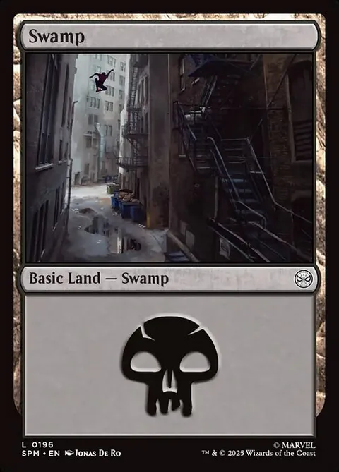 Swamp, card 196 from Marvel's Spider-Man