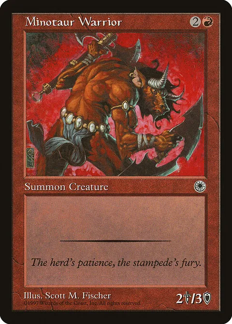 Minotaur Warrior, carte 140 de Portal