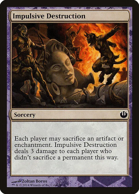 Impulsive Destruction, card 9 from Defeat a God