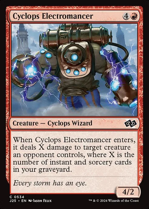 Cyclops Electromancer, card 534 from Foundations Jumpstart