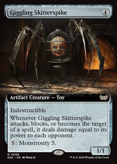 Giggling Skitterspike, carte 66 de Duskmourn: House of Horror Commander
