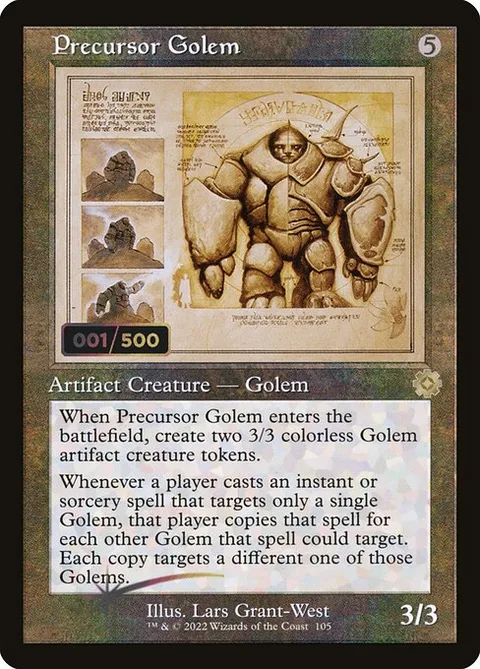 Precursor Golem, carte 105z de The Brothers' War Retro Artifacts