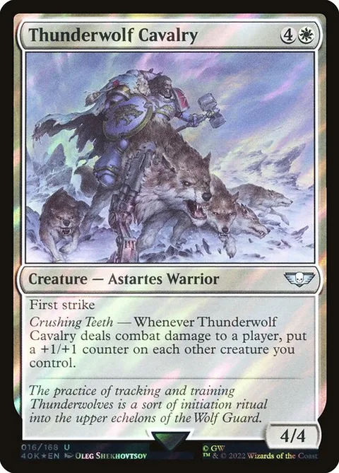 Thunderwolf Cavalry, carte 16★ de Warhammer 40,000 Commander