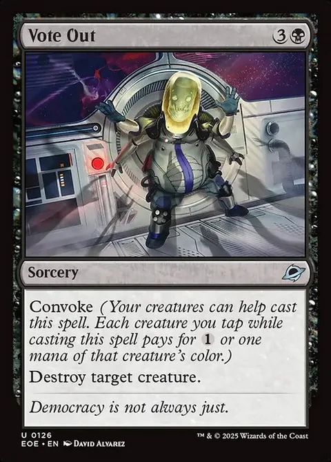 Vote Out, card 126 from Edge of Eternities