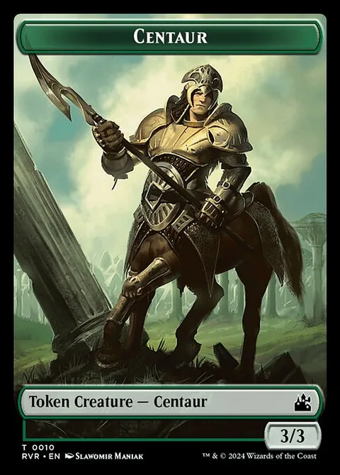 Centaur, carte 10 de Ravnica Remastered Tokens