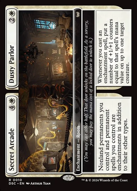 Secret Arcade // Dusty Parlor, carte 10 de Duskmourn: House of Horror Commander