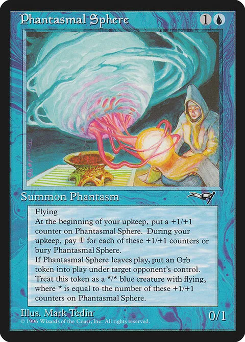 Phantasmal Sphere, card 32 from Alliances