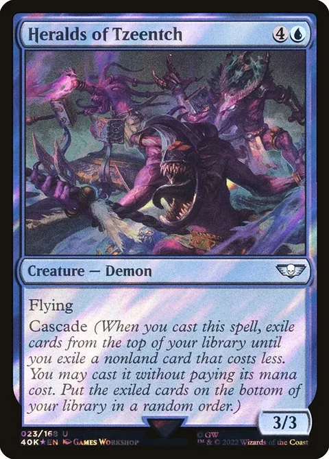 Heralds of Tzeentch, card 23★ from Warhammer 40,000 Commander