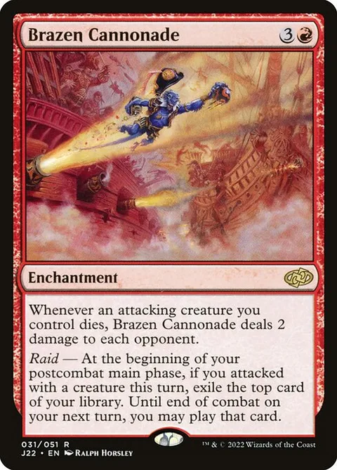 Brazen Cannonade, card 31 from Jumpstart 2022