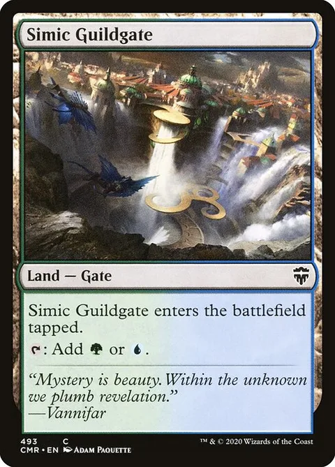 Simic Guildgate, card 493 from Commander Legends