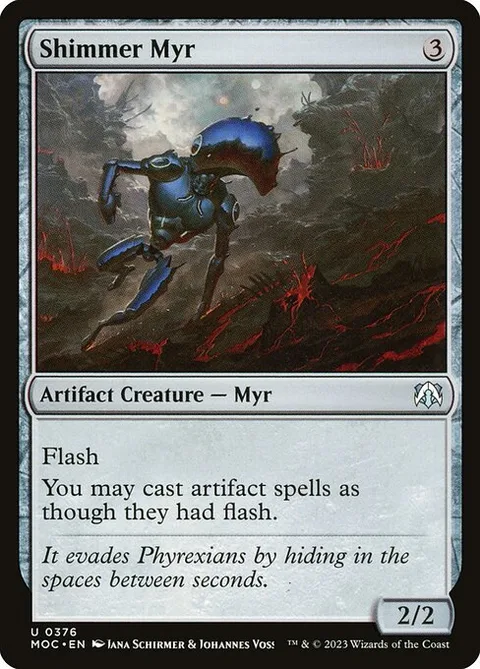 Shimmer Myr, carte 376 de March of the Machine Commander