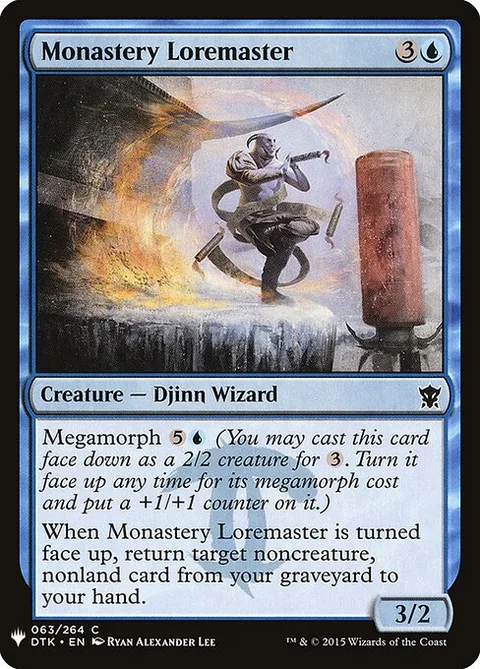 Monastery Loremaster, card DTK-63 from The List