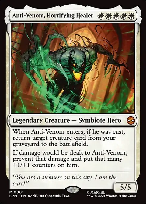 Anti-Venom, Horrifying Healer, card 1 from Marvel's Spider-Man