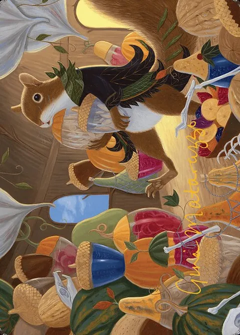 Stocking the Pantry // Stocking the Pantry, card 24 from Bloomburrow Art Series