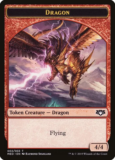 Dragon, card W2 from Mythic Edition Tokens