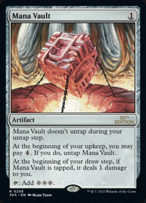 Mana Vault, carte 256 de 30th Anniversary Edition