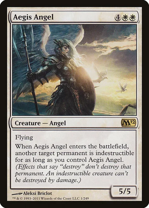 Aegis Angel, card 1 from Magic 2012