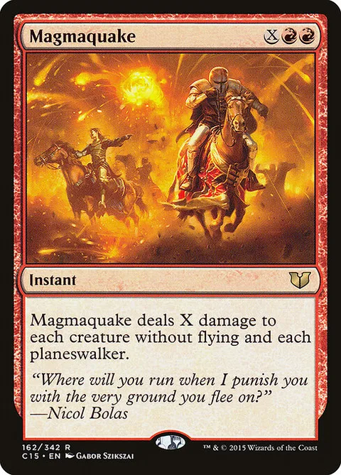 Magmaquake, card 162 from Commander 2015