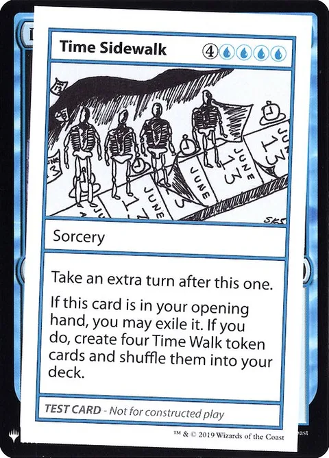 Time Sidewalk, carte 31 de Mystery Booster Playtest Cards 2019