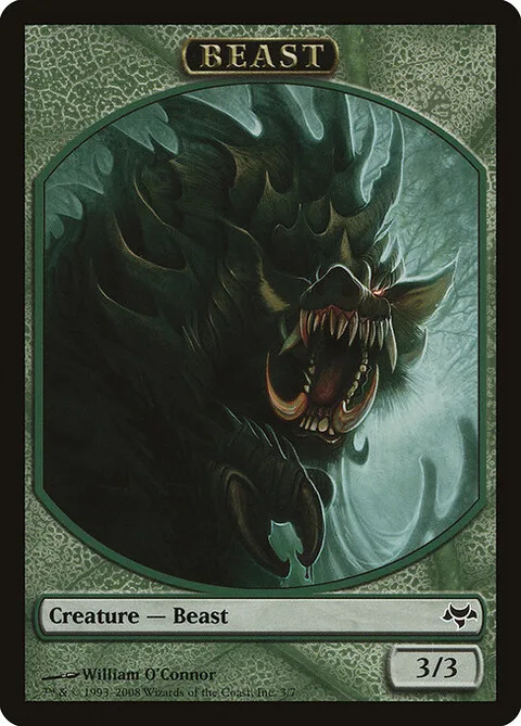 Beast, card 3 from Eventide Tokens